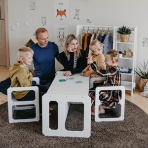 Montessori Weaning Table and Chair Set - with 2 Chairs