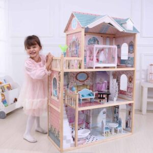 Wooden Dollhouse Emily with LED Lights